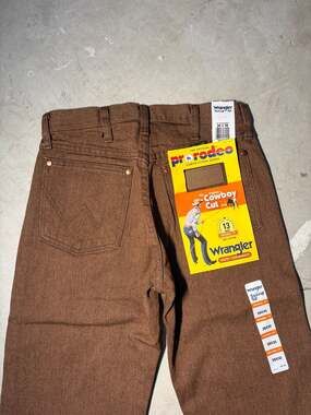 Wrangler Cowboy Cut 13MWZ Original Fit Jeans in Black Whiskey (28x30) NWT